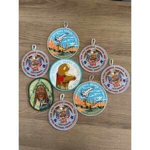 LOT OF 8 UTAH NATIONAL PARKS COUNCIL BOY SCOUTS WOVEN PATCHES AWARDS CAMPOREE 8‎